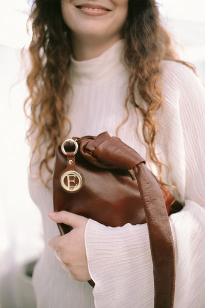 DARK TAN KNOT BAG