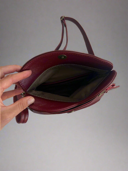 LIMITED ADDITION MAROON LUNA FOLD OVER BAG