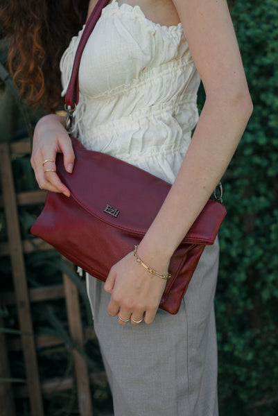 LINKI FOLD OVER MAROON