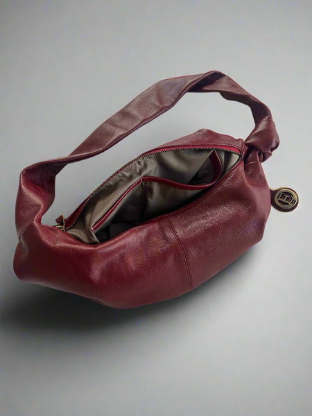 LIMITED ADDITION  MAROON KNOT BAG