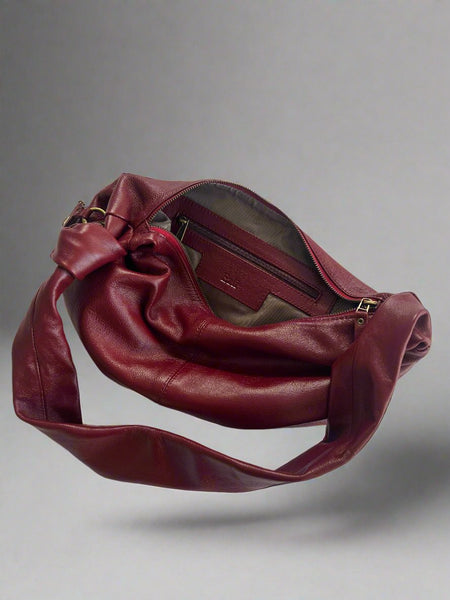 LIMITED ADDITION  MAROON KNOT BAG