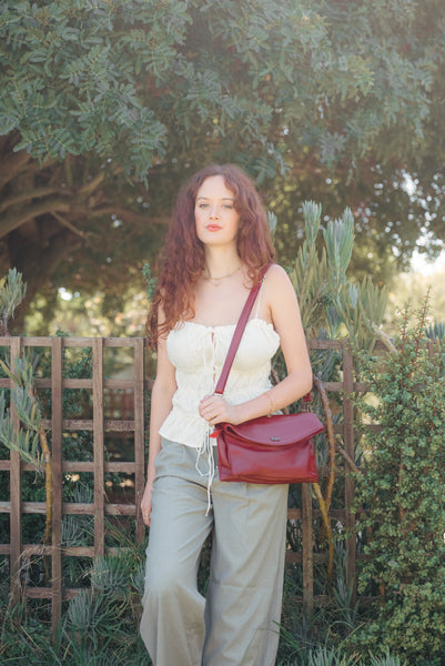 LINKI FOLD OVER MAROON
