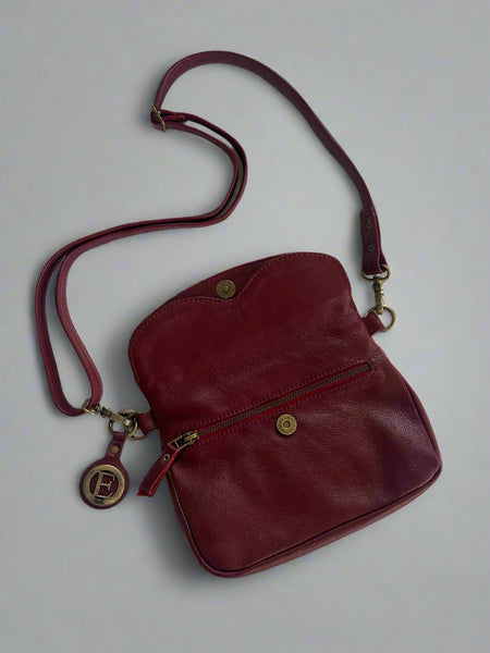 LIMITED ADDITION MAROON LUNA FOLD OVER BAG