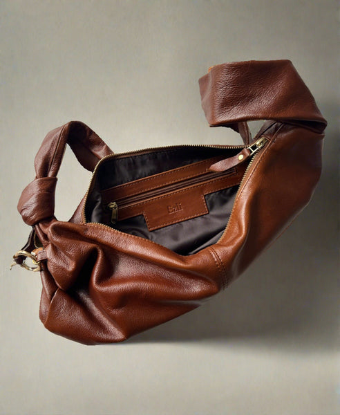 DARK TAN KNOT BAG