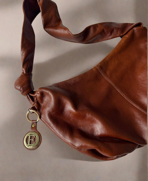 DARK TAN KNOT BAG