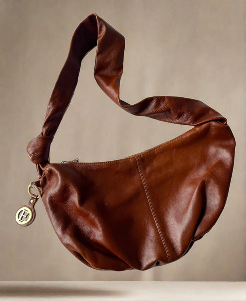 DARK TAN KNOT BAG